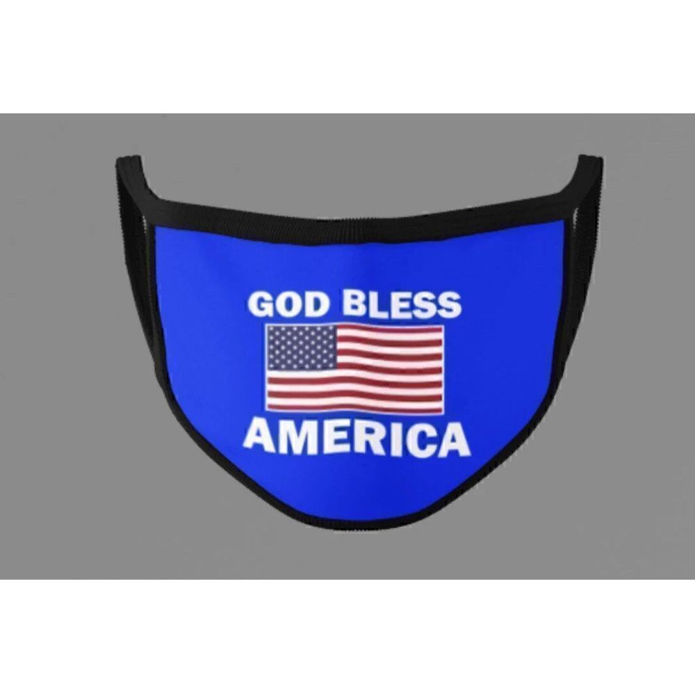 2 GOD BLESS AMERICA Face Masks